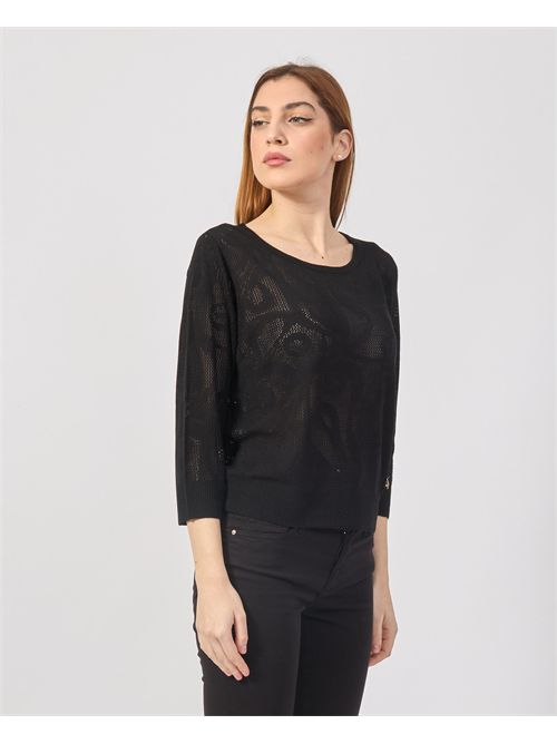 Yes Zee openwork sweater in viscose YES ZEE | M437-I9000801